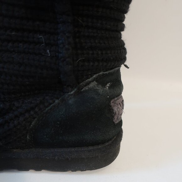 Womens Ugg Black S/N 5819 Knit Cardy Booties 8 - Picture 4 of 8